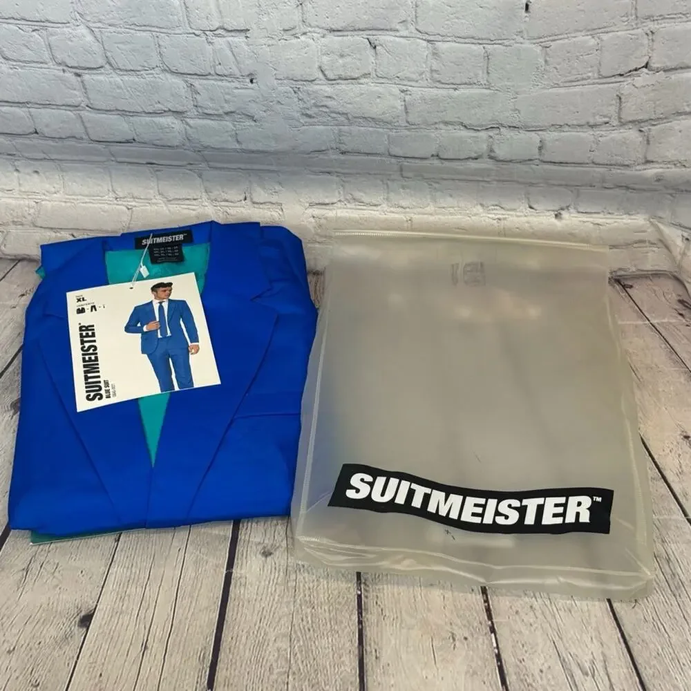 Suitmeister Men’s Blue/Teal Halloween Costume Suit
